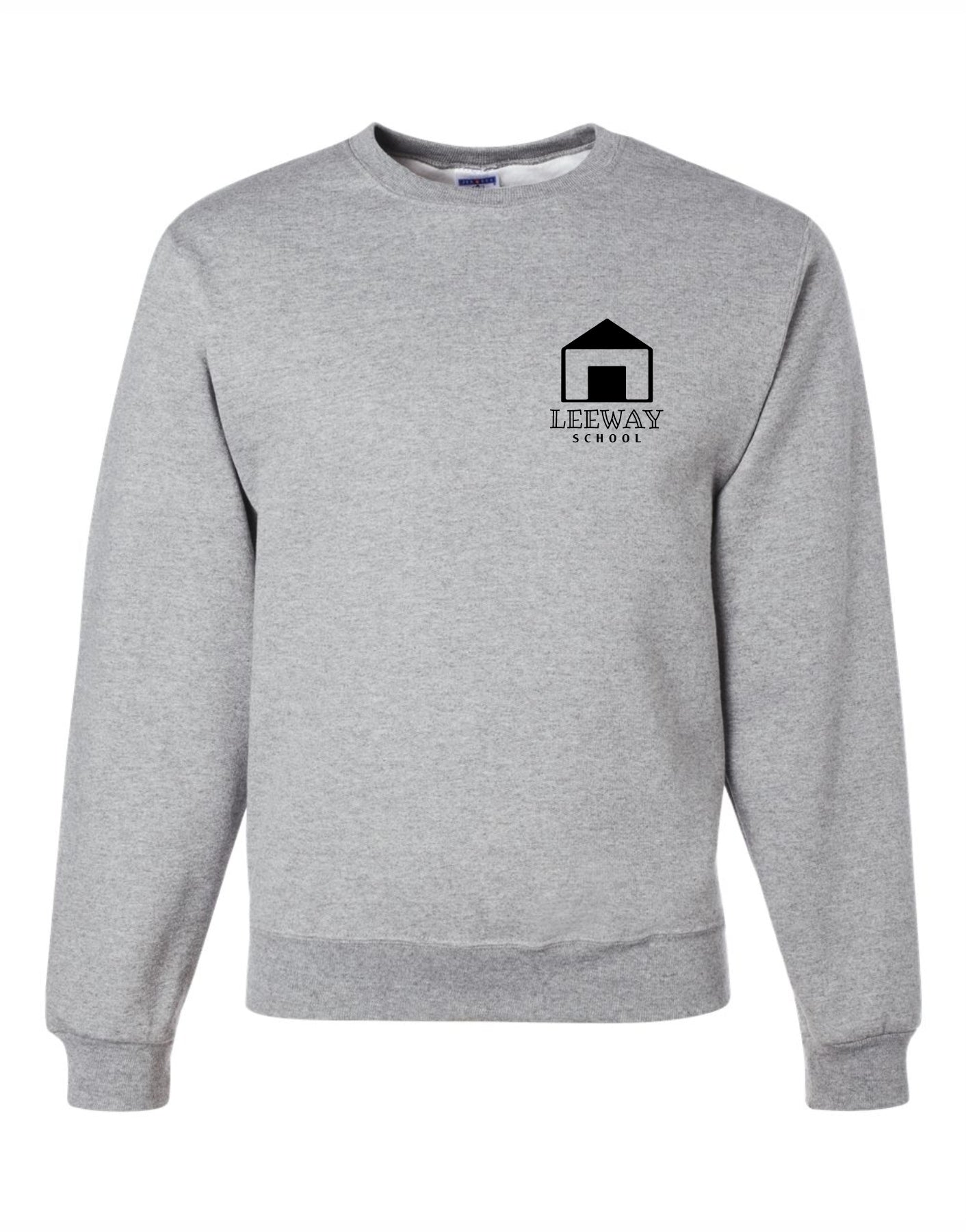 Leeway School Crew Neck Sweatshirt - LEFT CHEST PRINT