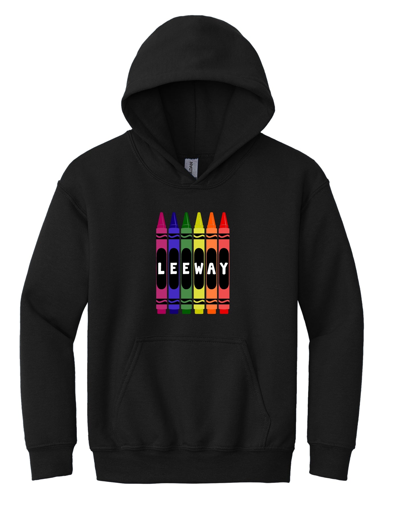 Leeway School YOUTH & Toddler Crayon Hoodie