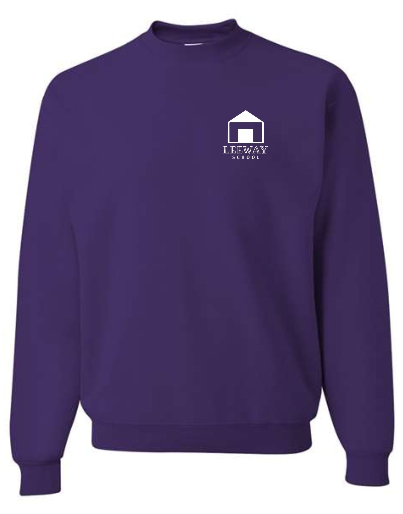 Leeway School Crew Neck Sweatshirt - LEFT CHEST PRINT