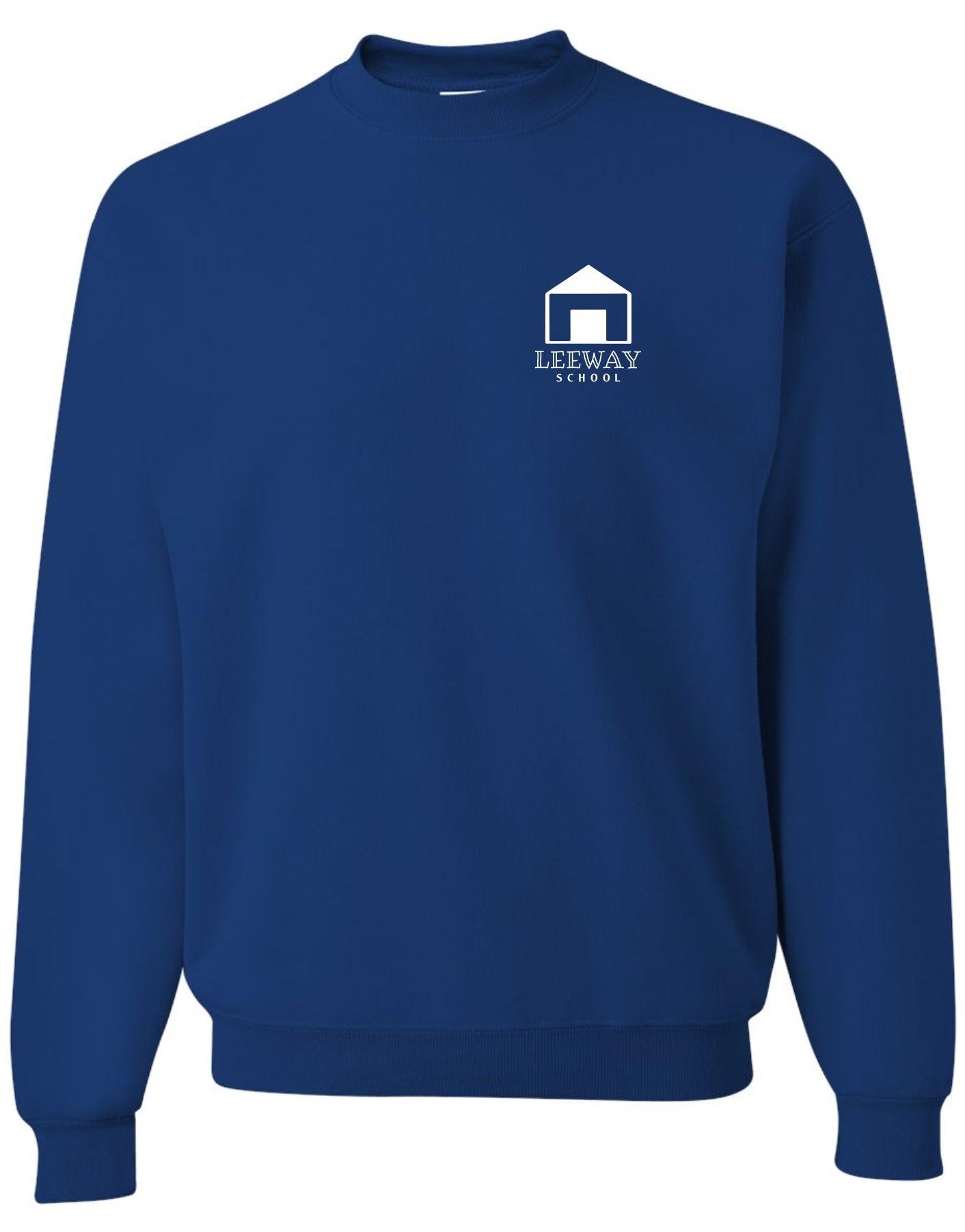 Leeway School Crew Neck Sweatshirt - LEFT CHEST PRINT