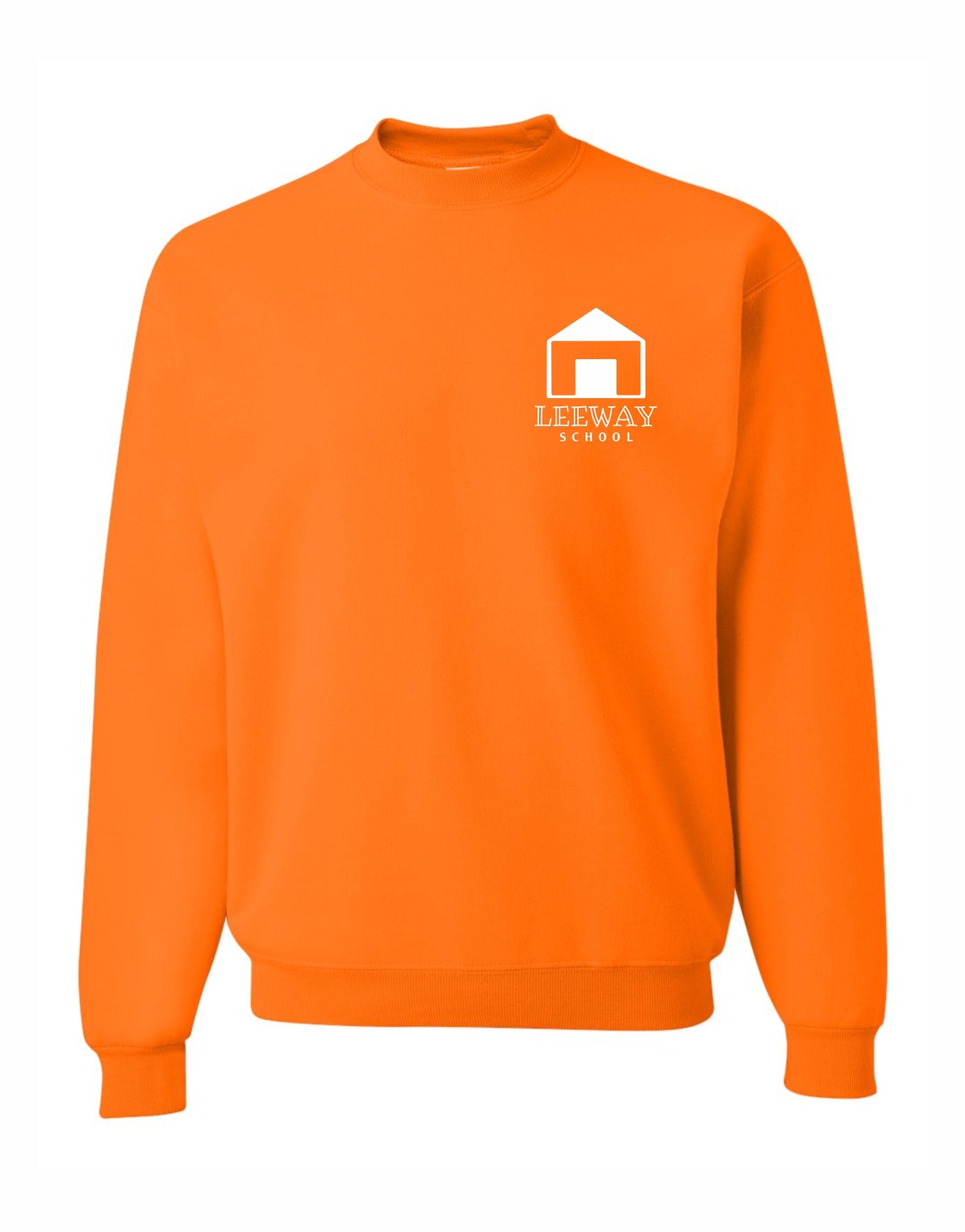 Leeway School Crew Neck Sweatshirt - LEFT CHEST PRINT