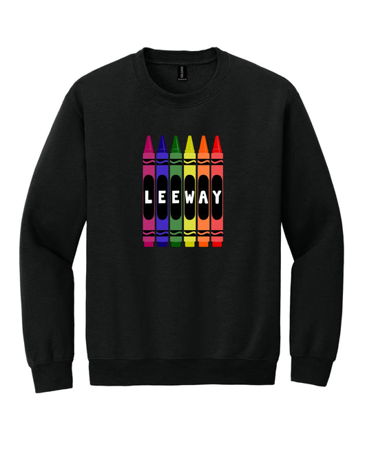 Leeway School CRAYON Crew Neck Sweatshirt