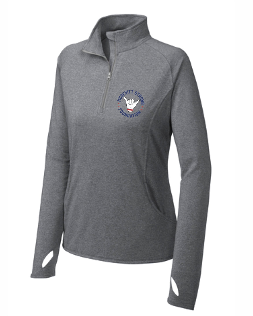 McDevitt Strong Embroidered Ladies 1/4 Zip