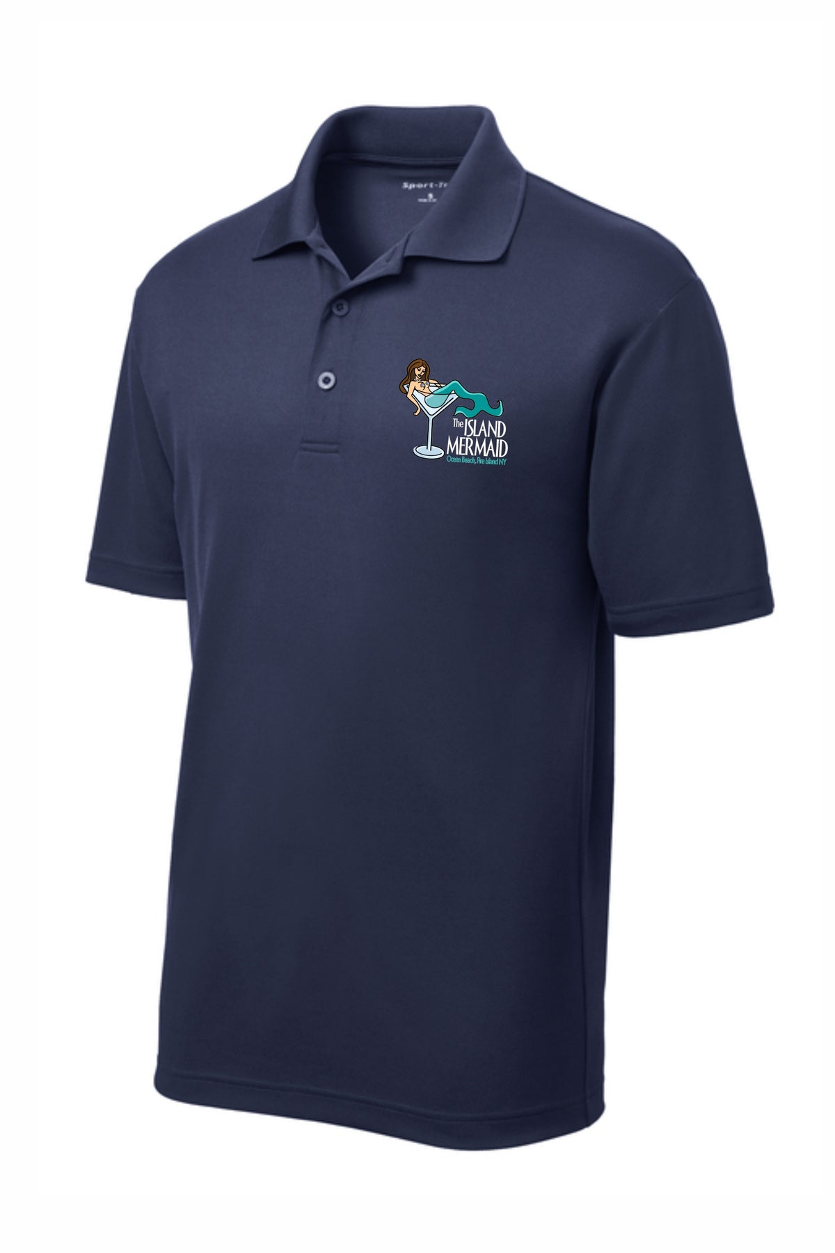 Island Mermaid Embroidered Polo