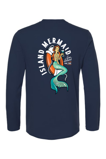 Island Mermaid Long Sleeve Printed Tee