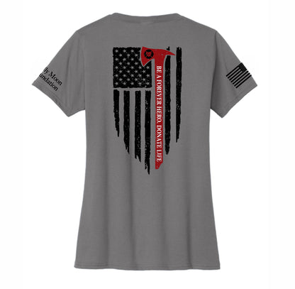 New! BMF Flag Foundation Women's V-Neck