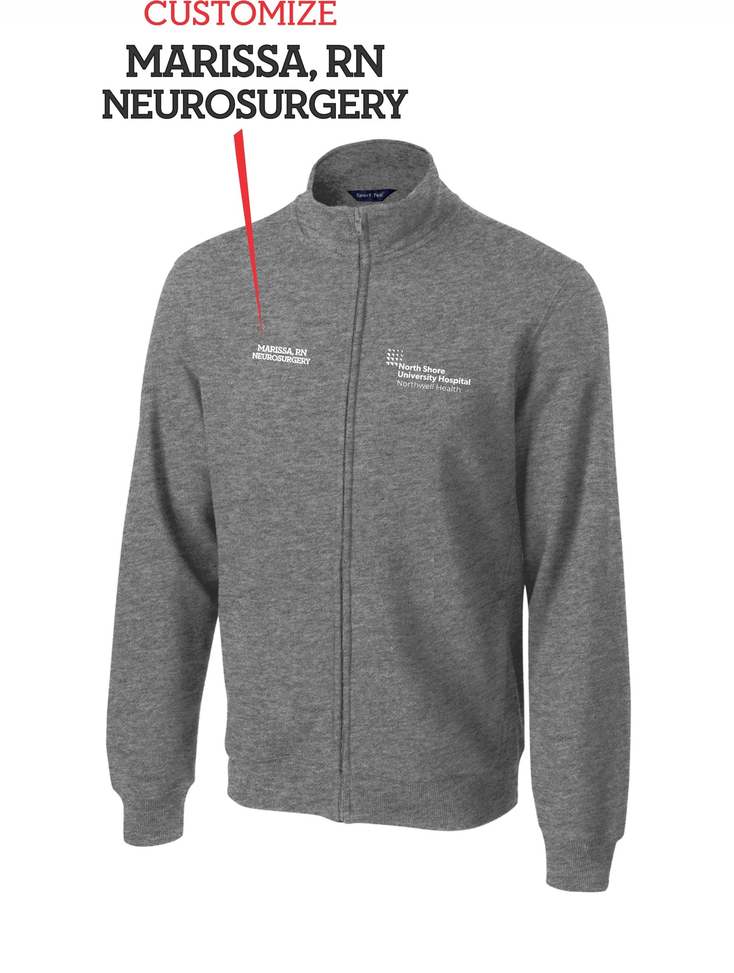 Custom Embroidered Sport-Tek® FULL-Zip Sweatshirt