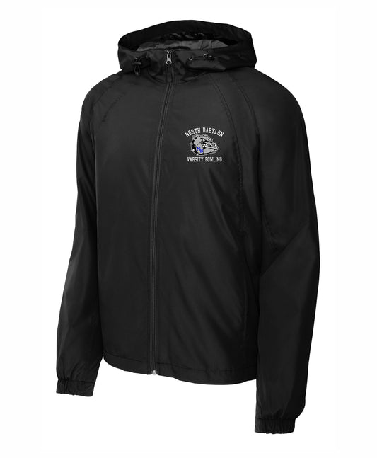 North Babylon Bowling Unisex Full Zip Printed Windbreaker