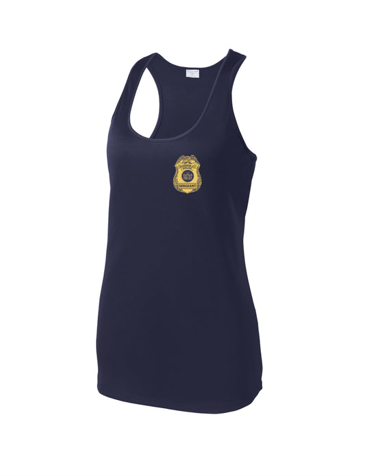 Riverhead Sergeant Shield Women's Printed Racerback Tank