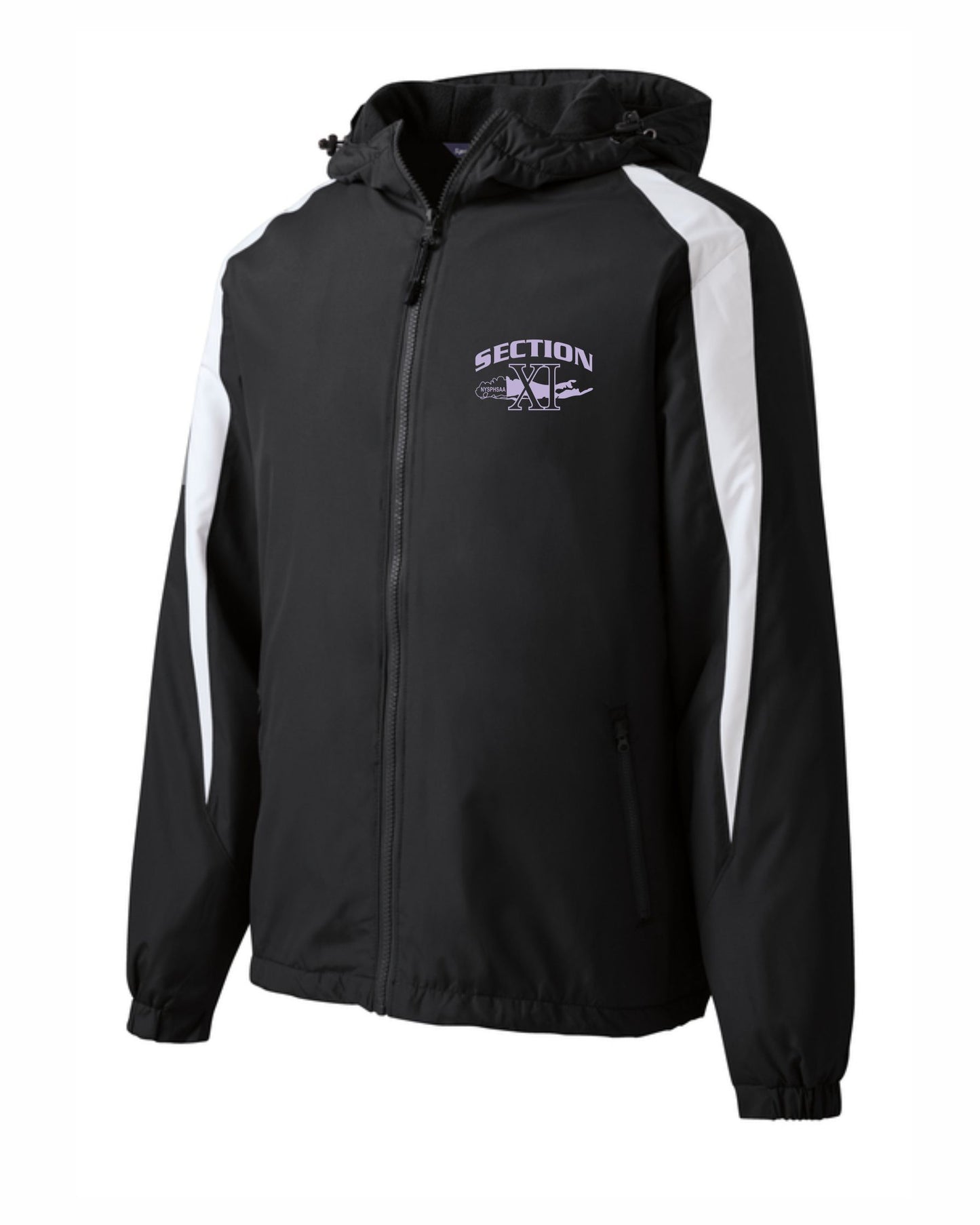 Girls Section 11 Fleece-Lined Colorblock Printed Jacket