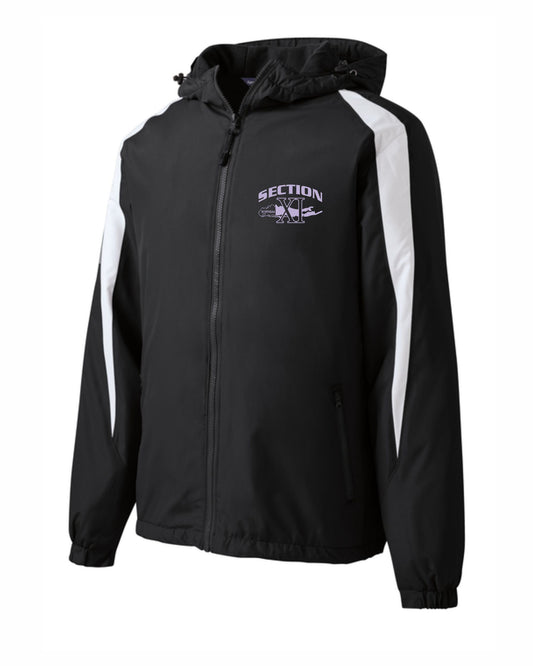 Girls Section 11 Fleece-Lined Colorblock Printed Jacket