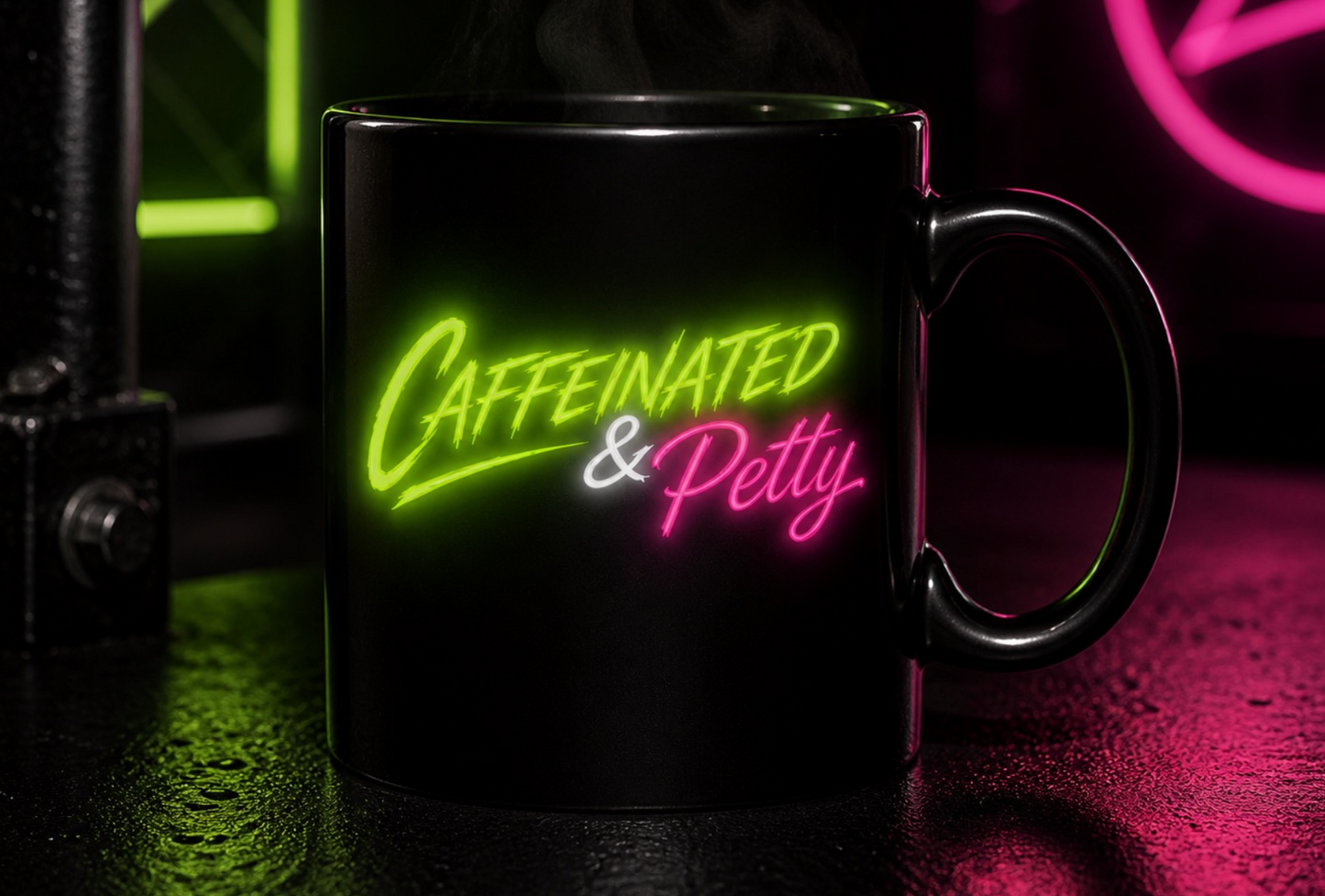 Caffeinated & Petty Coffee mug