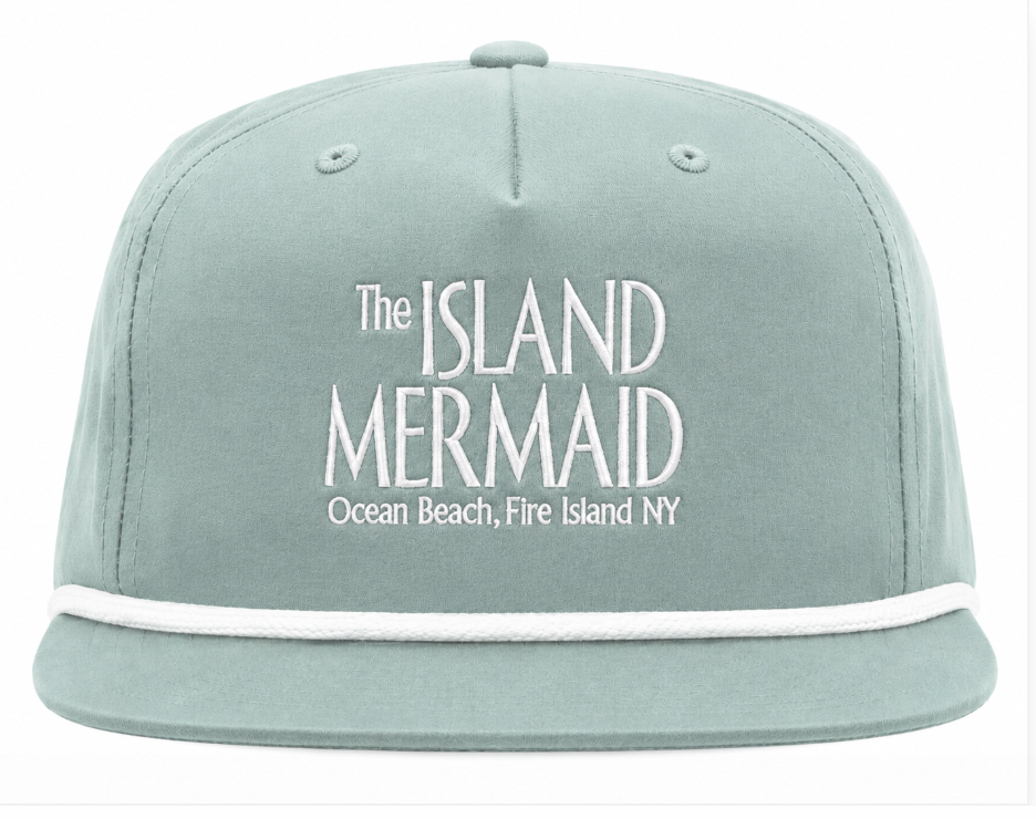 Island Mermaid Embroidered Rope Hat