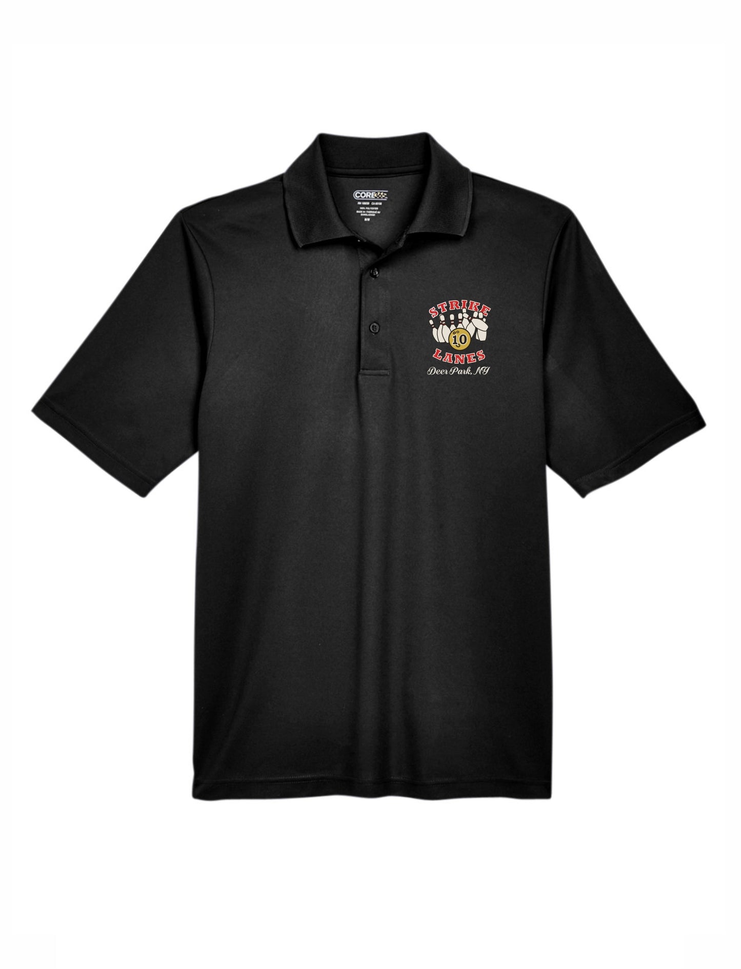 Strike 10 Lanes Embroidered Polo