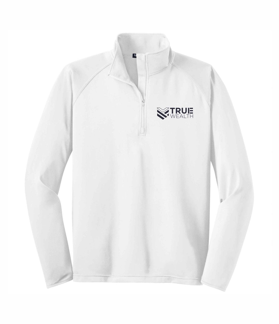 True Wealth Stretch 1/4-Zip Embroidered Pullover