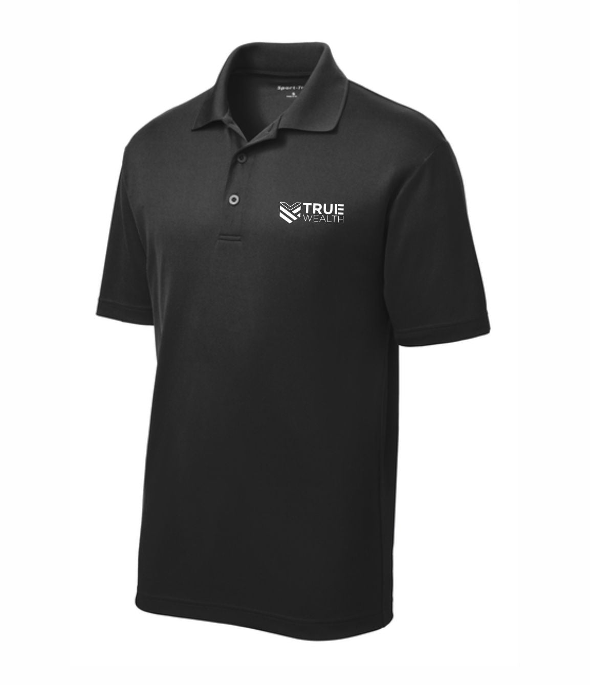 True Wealth Men's Embroidered Polo
