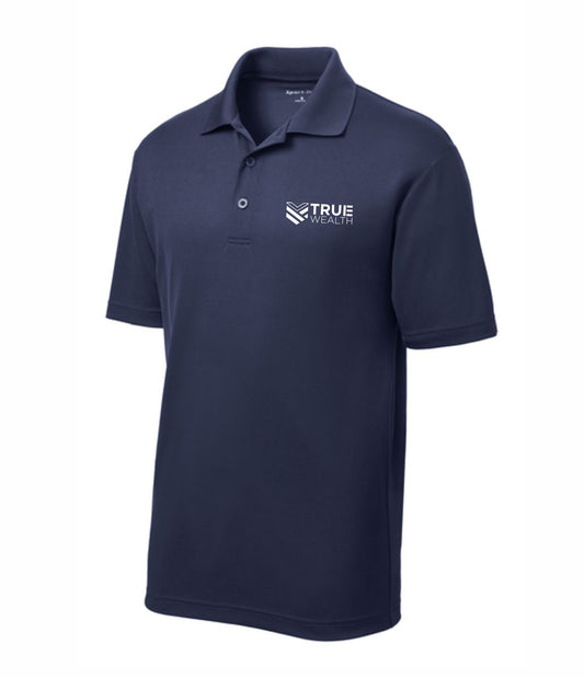 True Wealth Men's Embroidered Polo