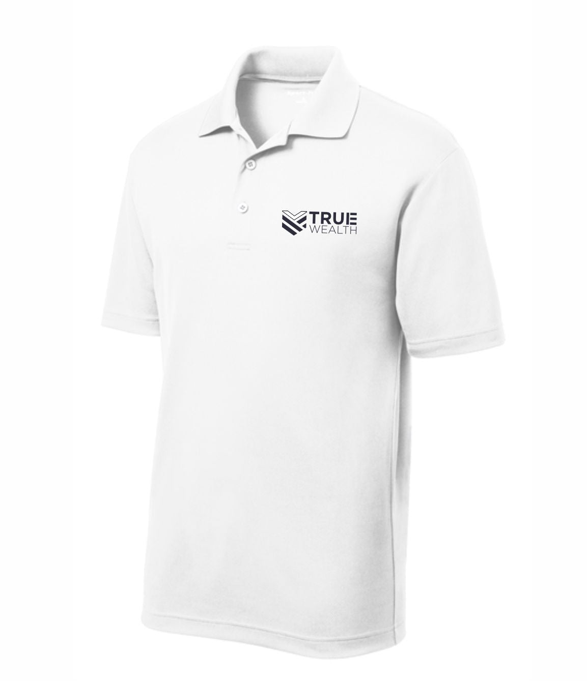 True Wealth Men's Embroidered Polo