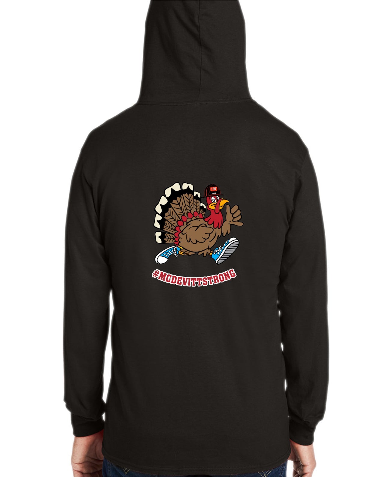 Turkey Trot Hooded Printed Tee