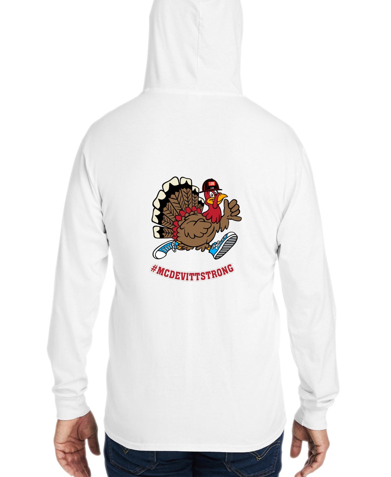 Turkey Trot Hooded Printed Tee