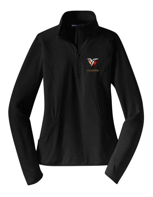 Valentis Women's Embroidered Stretch 1/4-Zip Pullover