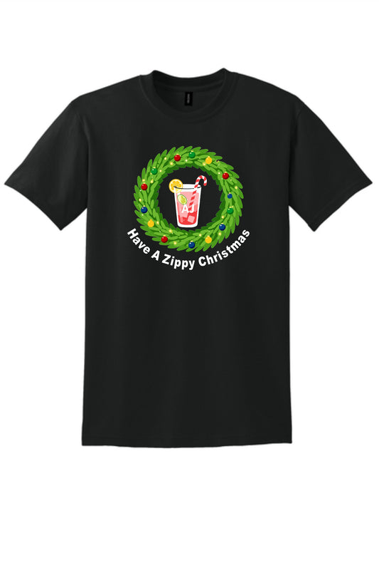 Zippy Christmas Tee Front Back Print