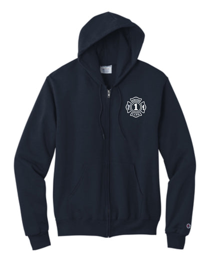 CI FIRE Champion® Powerblend® Full-Zip EMBROIDERED Hoodie