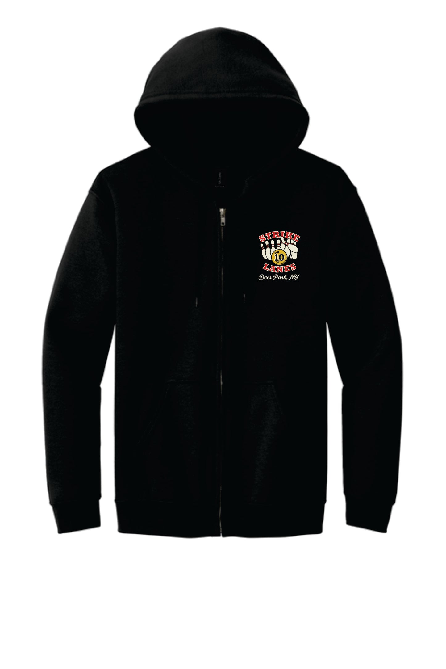 Strike 10 Lanes Printed Full-Zip Hood