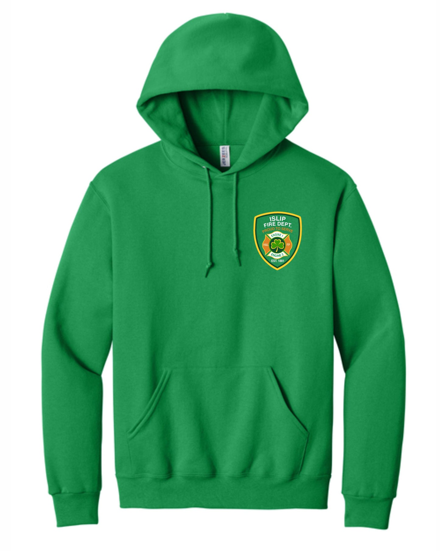 Islip Fire Dept St Patricks Day Unisex Printed Hoodie