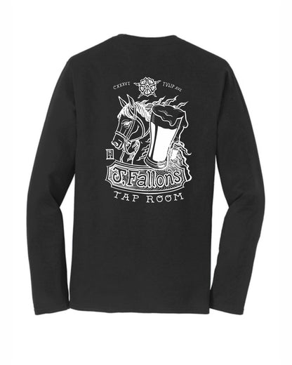 J Fallon's Horse Design Crewneck Sweatshirt Front and Back Print