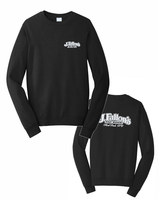 J Fallon's Bar Design Crewneck Sweatshirt Front and Back Print