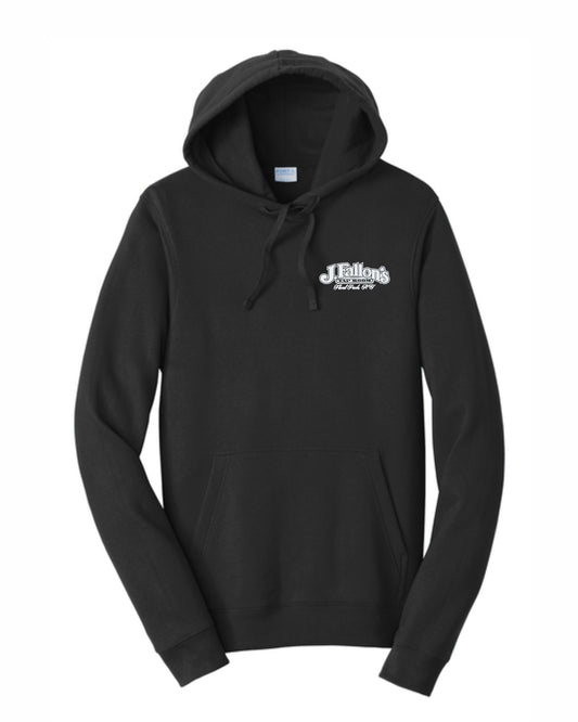 J Fallon's Bar Design Pullover Hooded Printed Sweatshirt Front Print