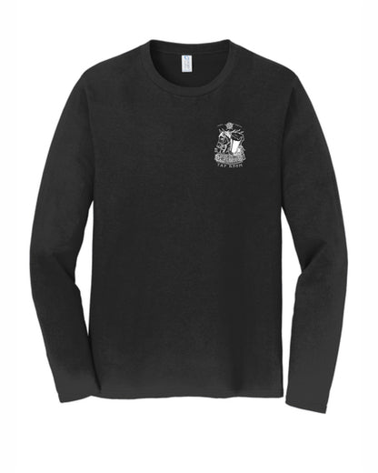 J Fallon's Horse Design Longsleeve Tee Front Back Print