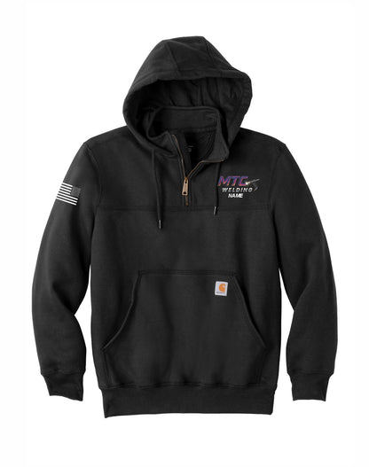 MTC Welding Carhartt ® Rain Defender ® Paxton Heavyweight Hooded Zip Mock PRINTED Sweatshirt