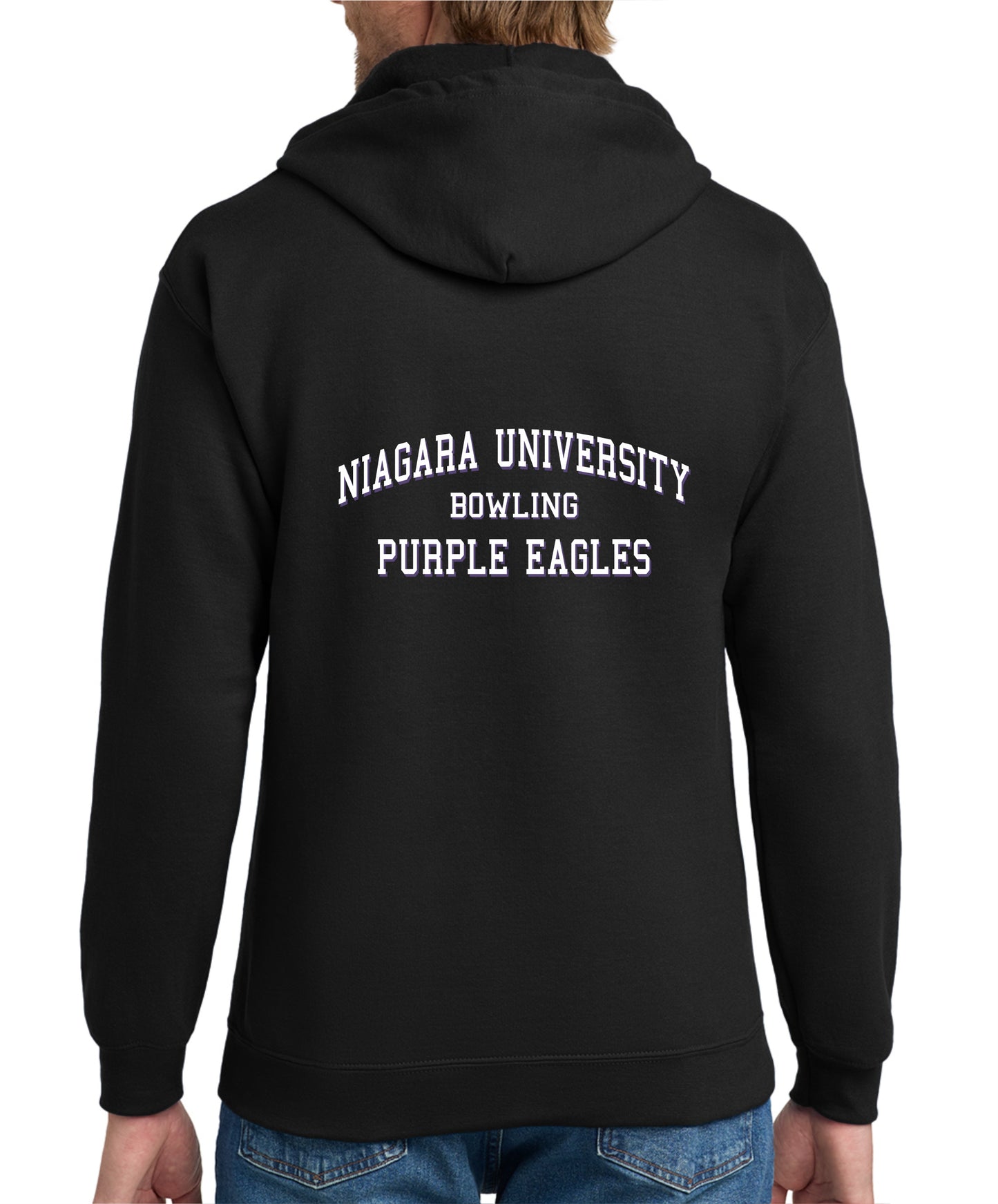 Niagara University Design Full Zip Hooded Printed Sweatshirt