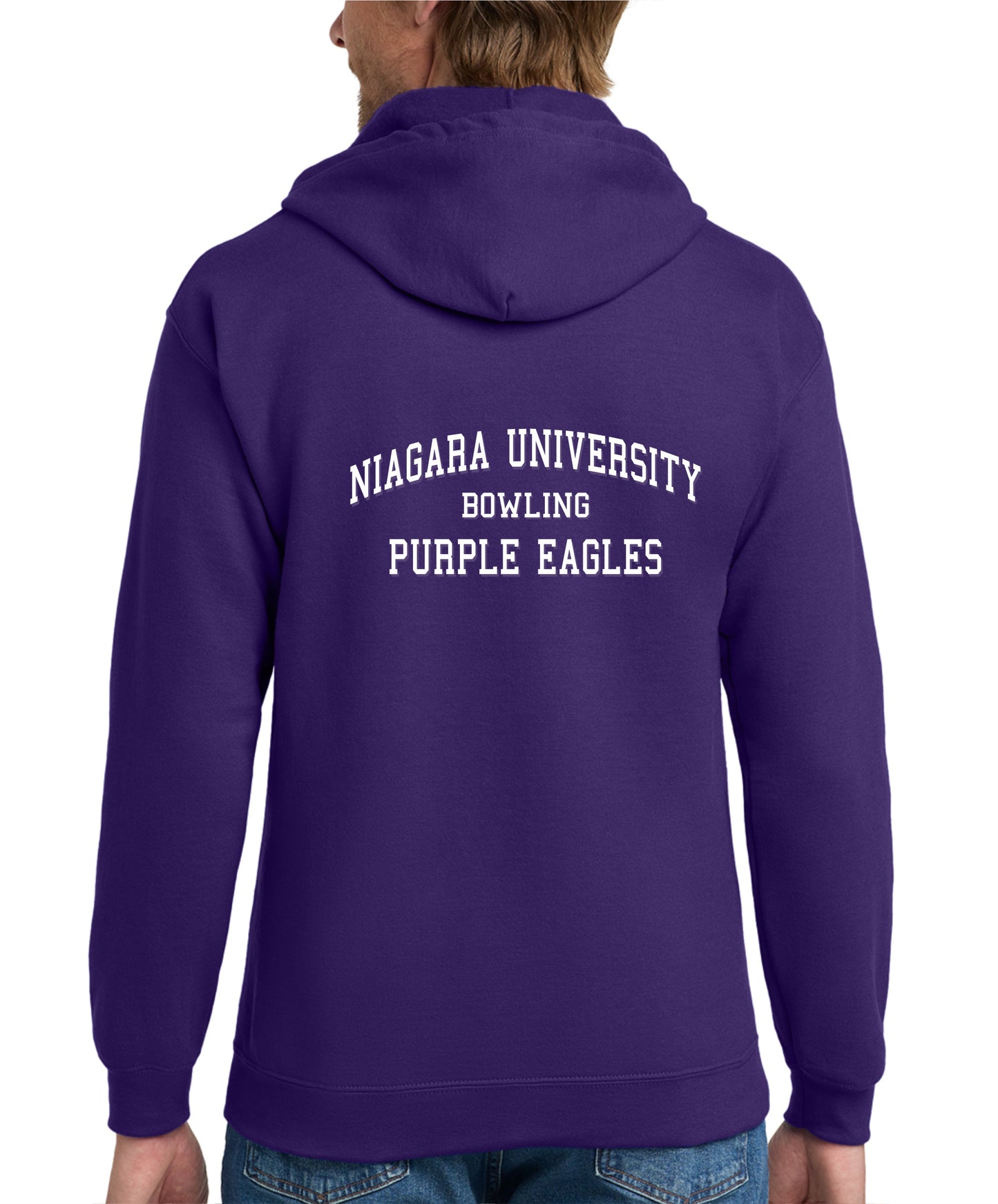 Niagara University Design Full Zip Hooded Printed Sweatshirt