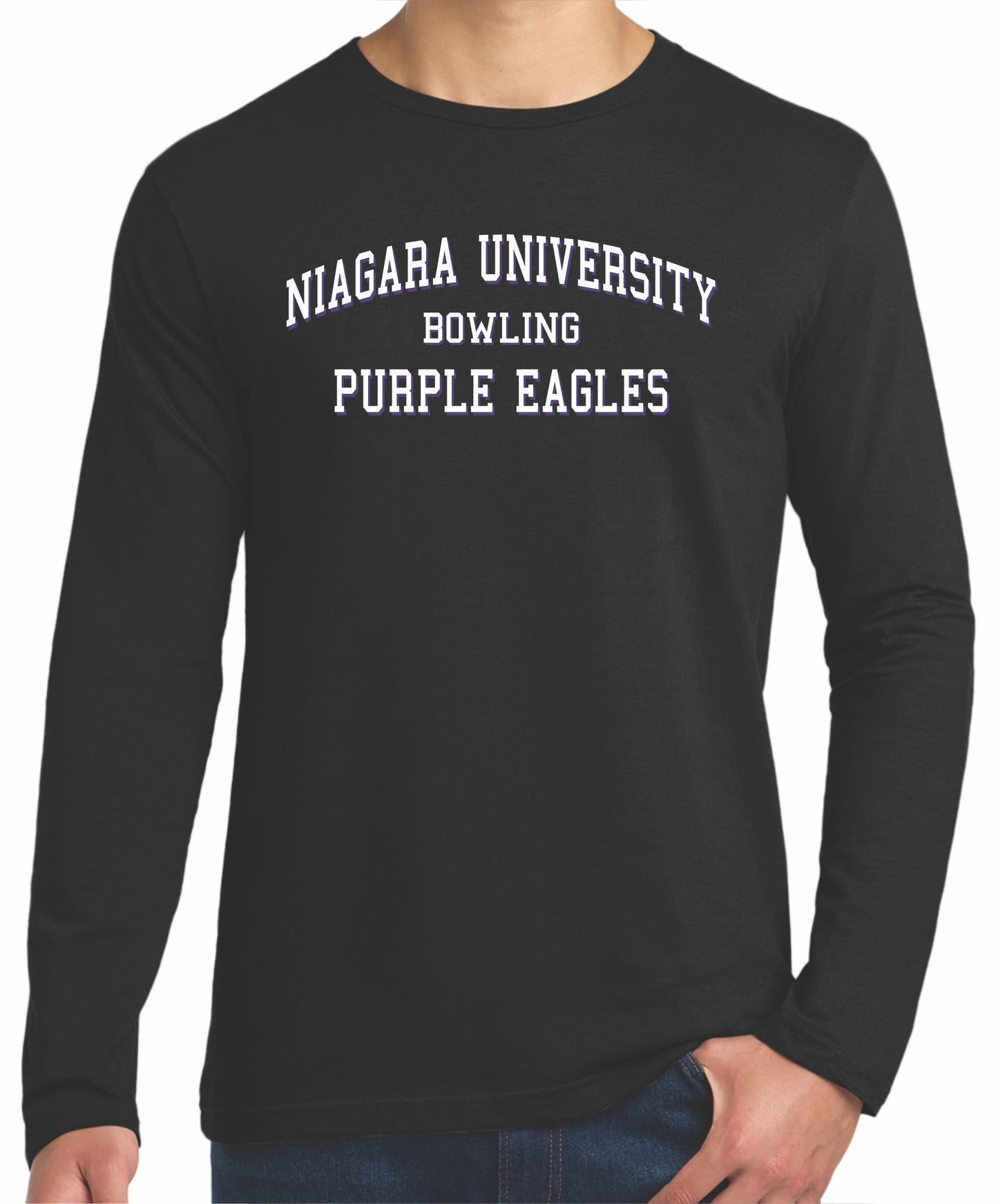 Niagara University Design Long sleeve Softstyle Printed Tee