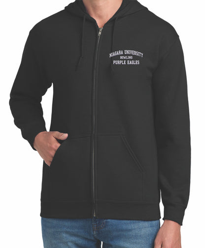 Niagara University Design Full Zip Hooded Printed Sweatshirt