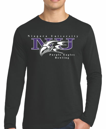 Niagara University Eagle Design Longsleeve Softstyle Printed Tee