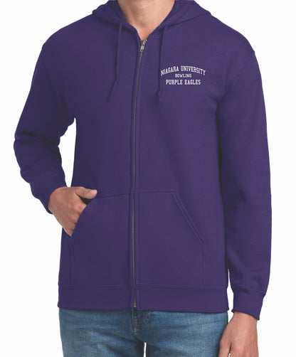 Niagara University Design Full Zip Hooded Printed Sweatshirt