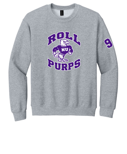 NU Bowling 'ROLL PURPS' Unisex Crewneck Printed Crewneck Sweatshirt