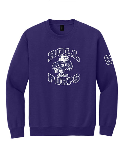 NU Bowling 'ROLL PURPS' Unisex Crewneck Printed Crewneck Sweatshirt